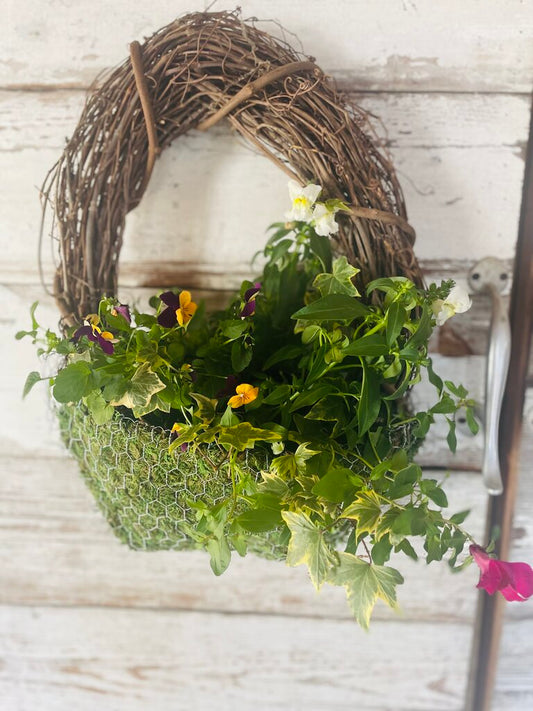 1:00 Seasonal Floral Wreath Class April 18th