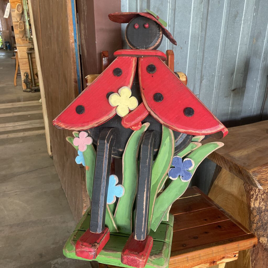 Large Wooden Ladybug