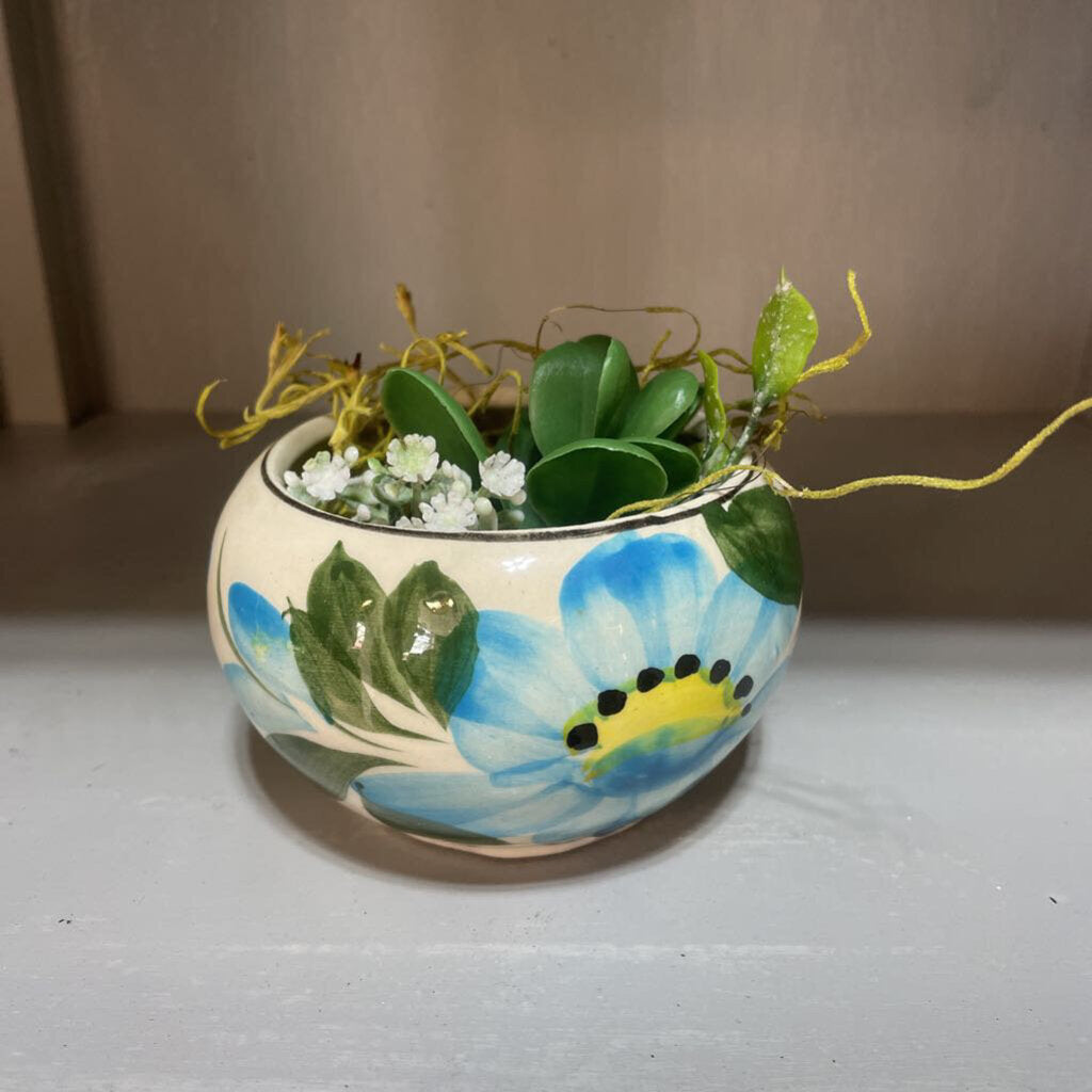 Floral Pottery Dish