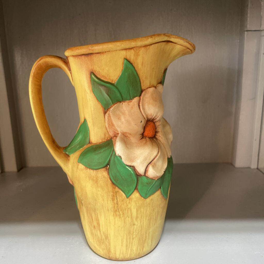 Yellow Floral Pitcher