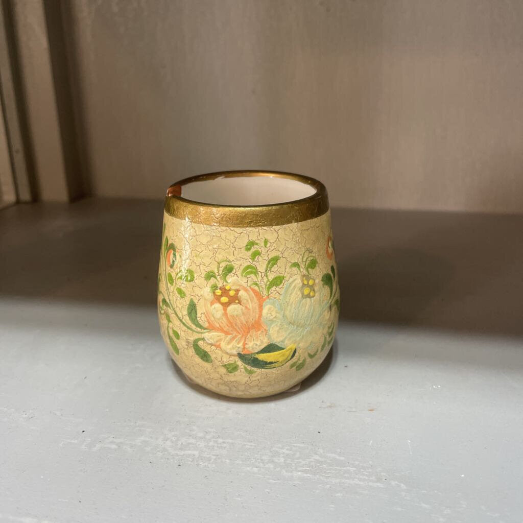 Pottery Floral Mini Planter