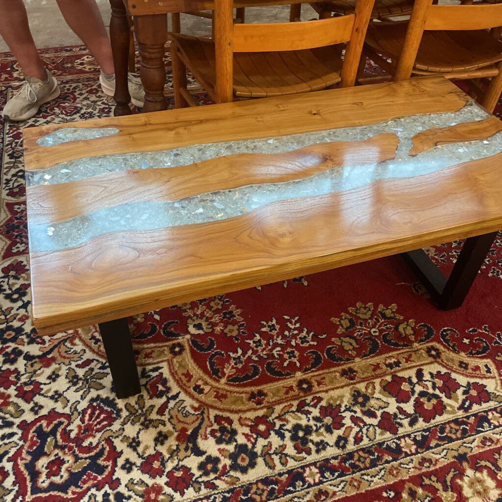 Broken Mirror Epoxy Coffee Table