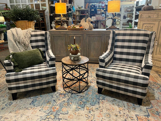 Buffalo Check Accent Chair - Made in USA