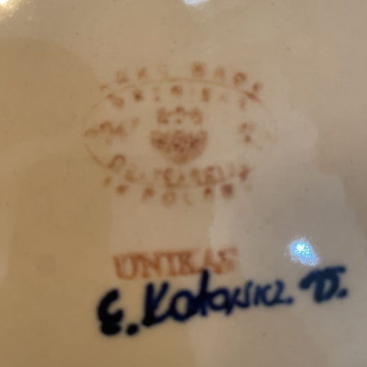 Unikat Polish Handmade Stoneware 9.5 Plate