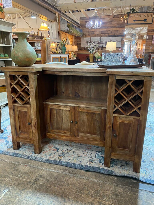 Rustic Reclaimed Wood Bar