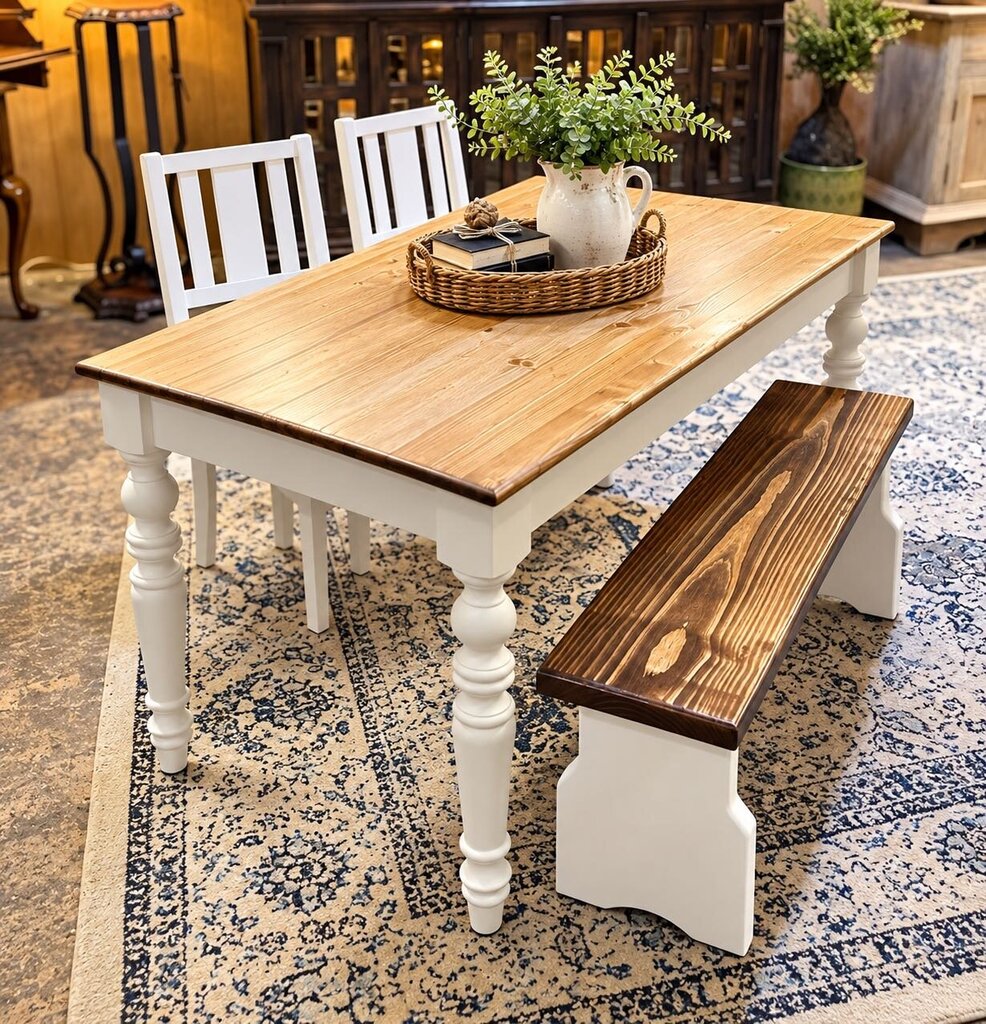 Kids Table, Chairs & Bench Craftsman's Built