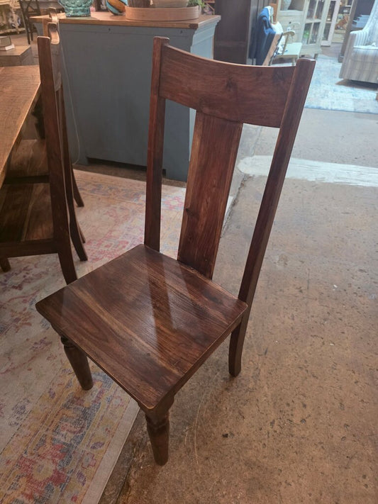 Rustic Wooden Dining Table with Matching Chairs