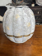 Zinc Pumpkin with Gold Trim