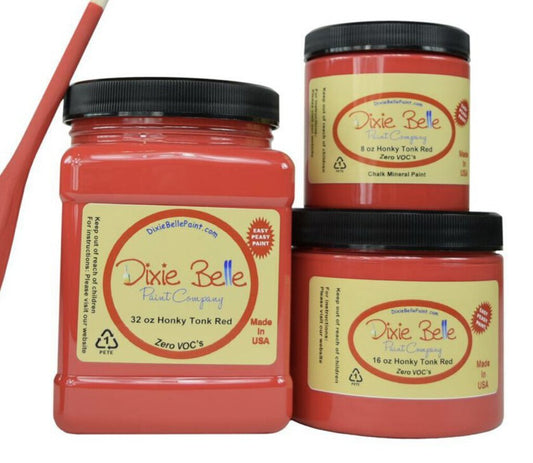 Dixie Belle Chalk Paint Honky Tonk Red 8 oz