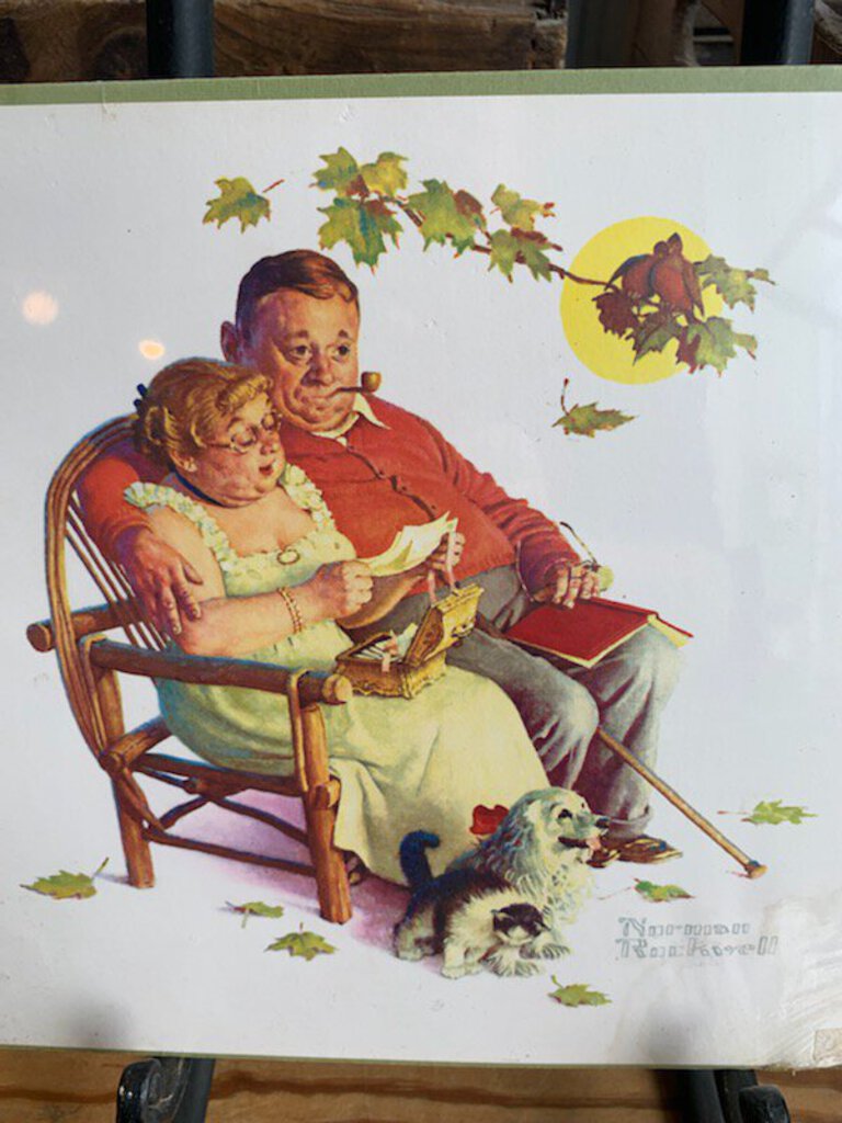 Old Couple On Bench