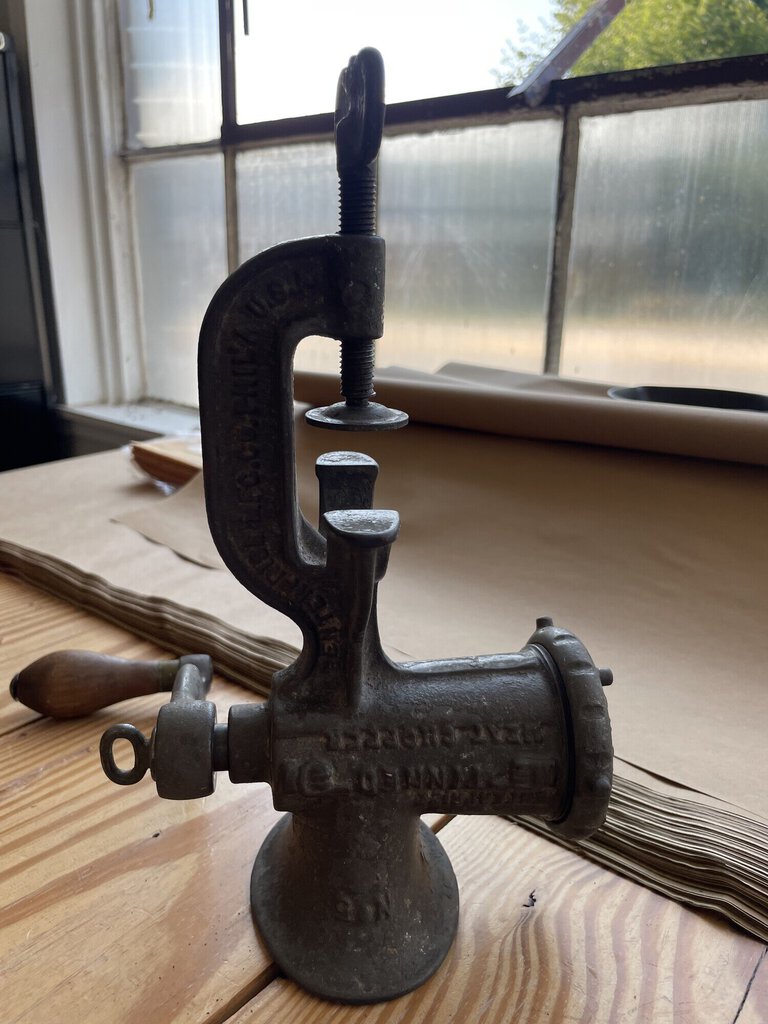 Antique Metal Meat Grinder