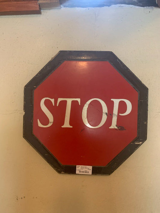 Wooden Stop Sign