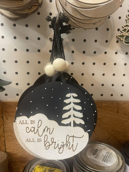 All is calm ornament