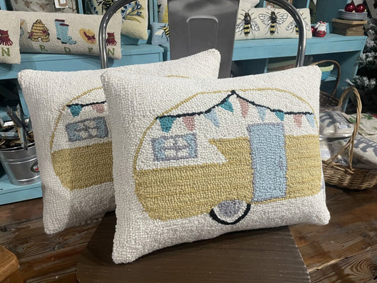 Vintage camper pillow