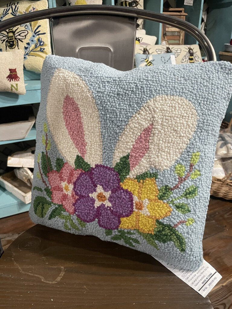 Bunny ear flower pillow