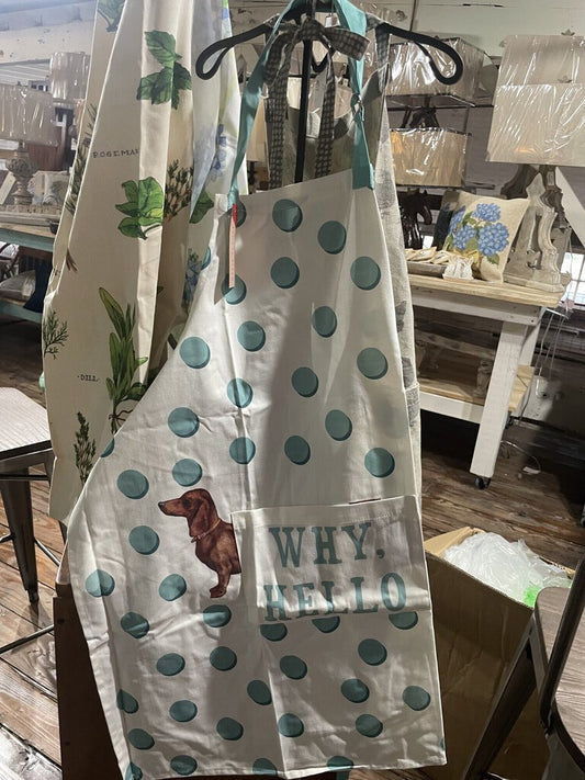 Why hello dog apron