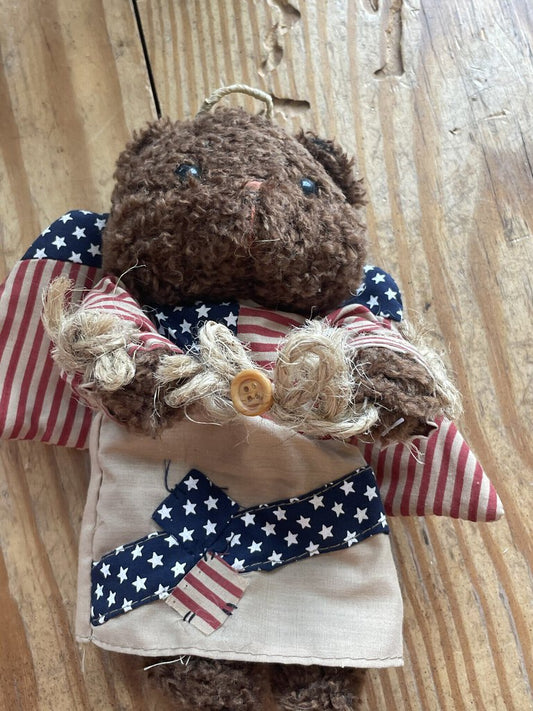 Patriotic stuffed bear