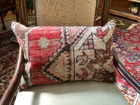 Antique Turkish Rug Down Filled Pillow