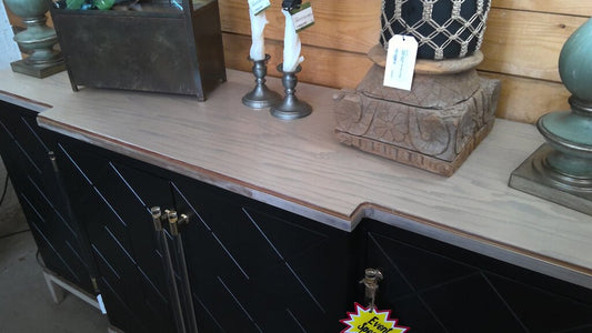 Modern Sideboard with Gold Accents