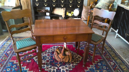 Vintage Small Kitchen Table with 2 Chairs