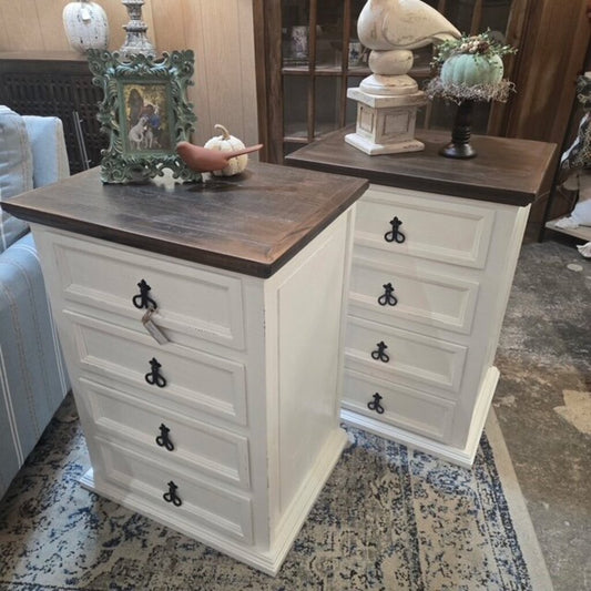 Pair of Tall Nightstands