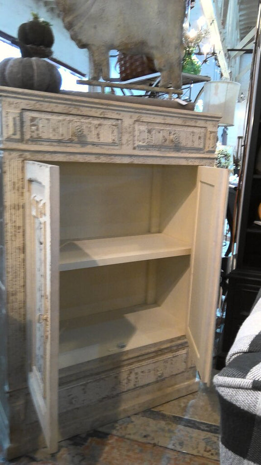 Repurposed Distressed Cabinet Linen Chest