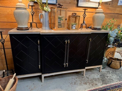 Modern Sideboard with Gold Accents