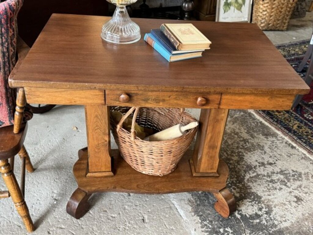Antique Mission Library Desk