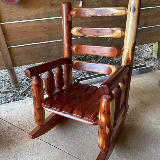 Amish Cedar Log Rocker