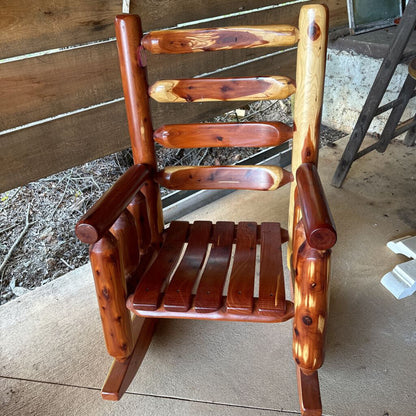 Amish Cedar Log Rocker