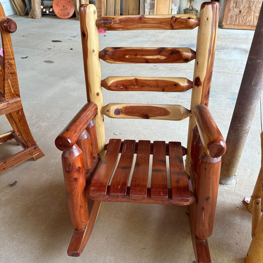 Amish Cedar Log Rocker