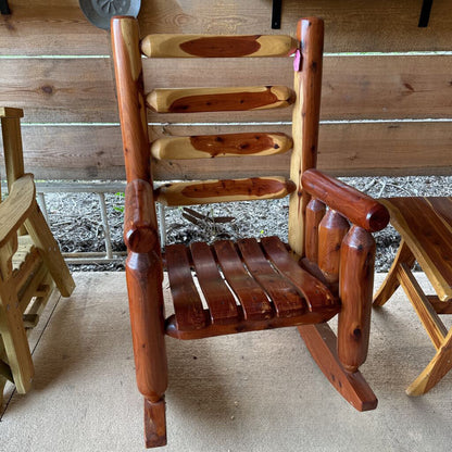 Amish Cedar Log Rocker