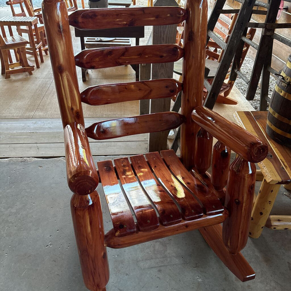 Amish Cedar Log Rocker