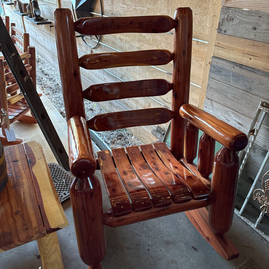 Amish Cedar Log Rocker