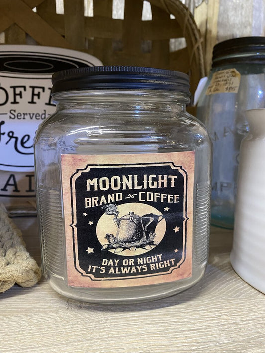 Moonlight Brand Coffee Jar