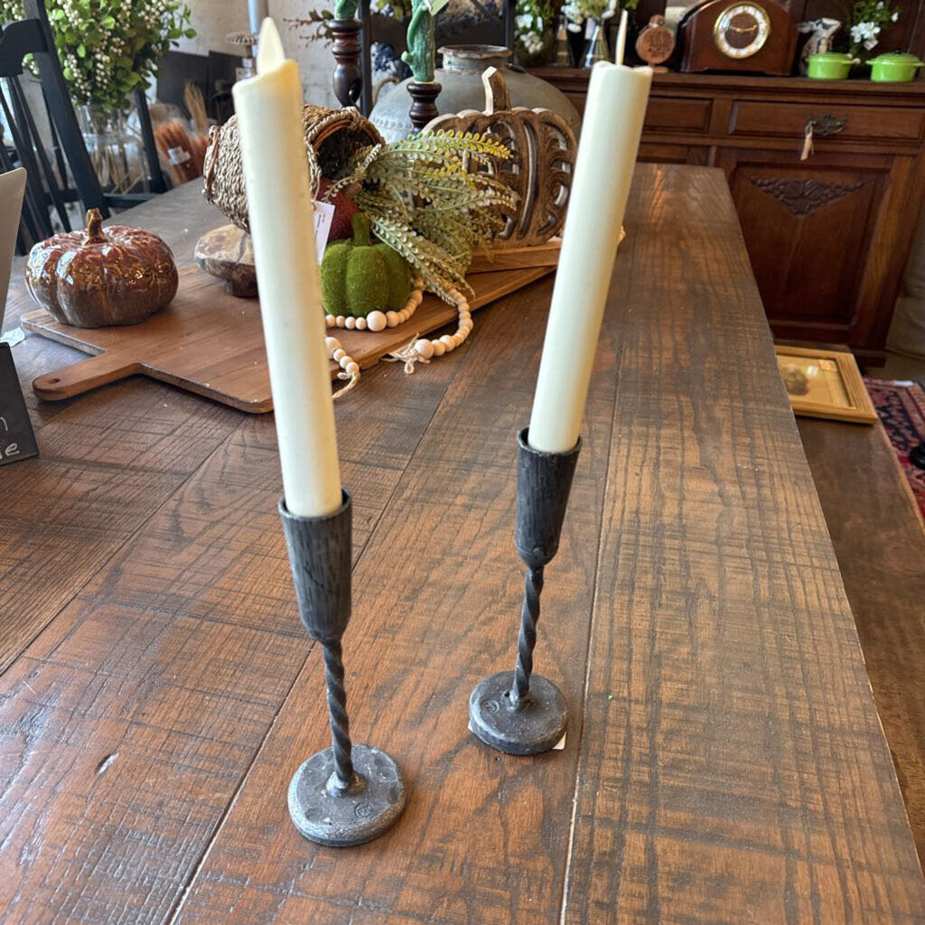 Pair of Pottery Barn Candlesticks