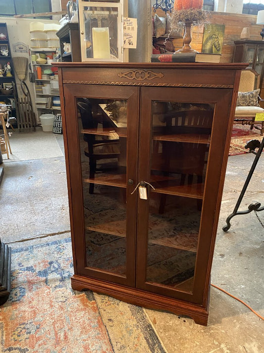 Antique Cabinet w/ Glass Doors