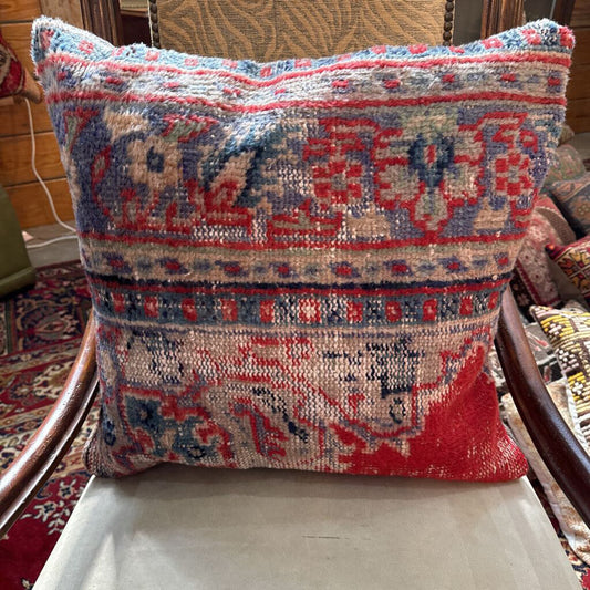 Antique Turkish Rug Down Filled Pillow