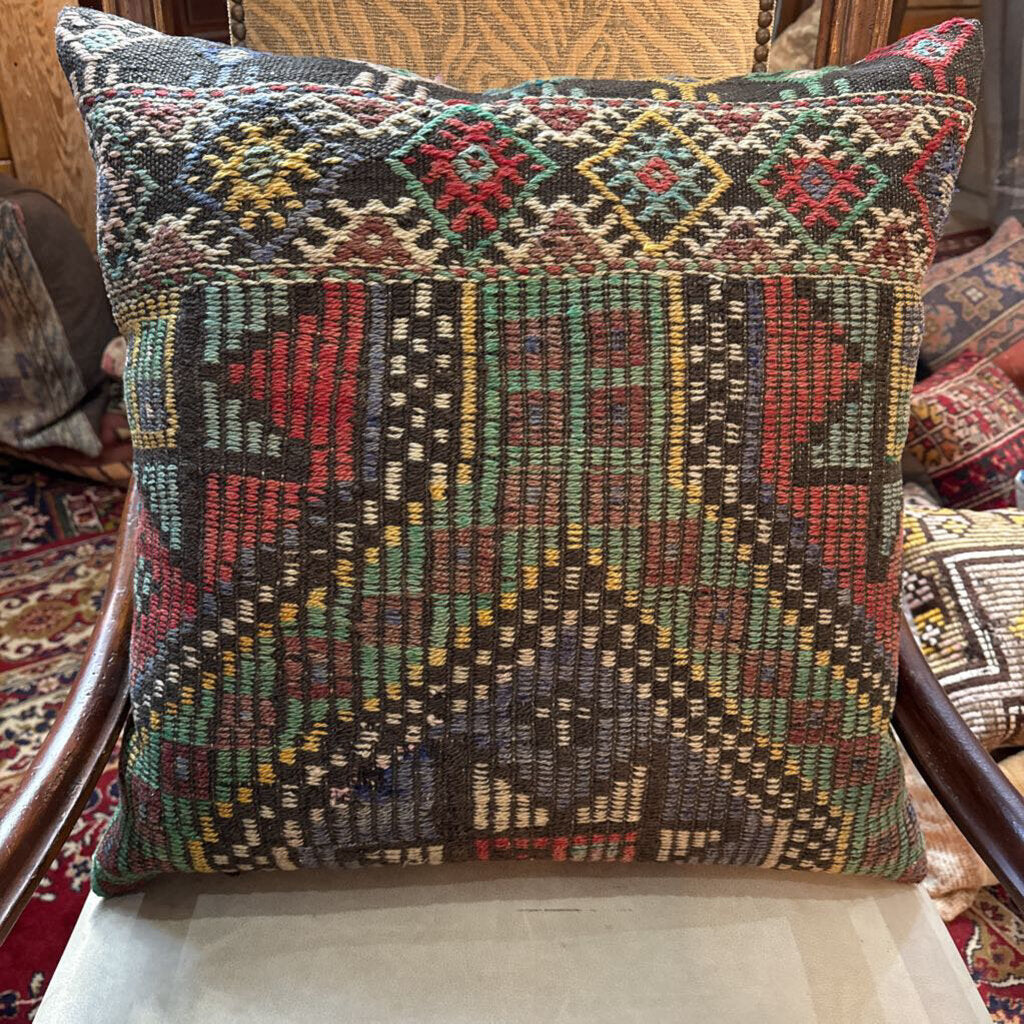 Antique Turkish Rug Down Filled Pillow