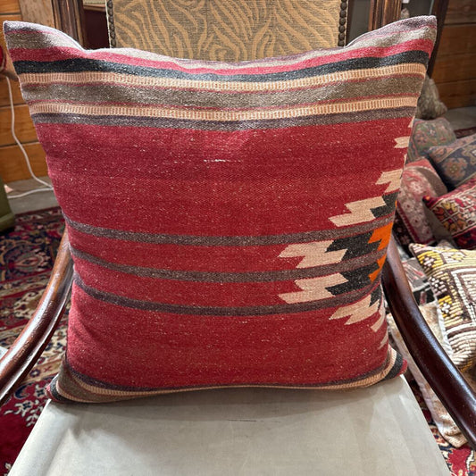 Antique Turkish Rug Down Filled Pillow