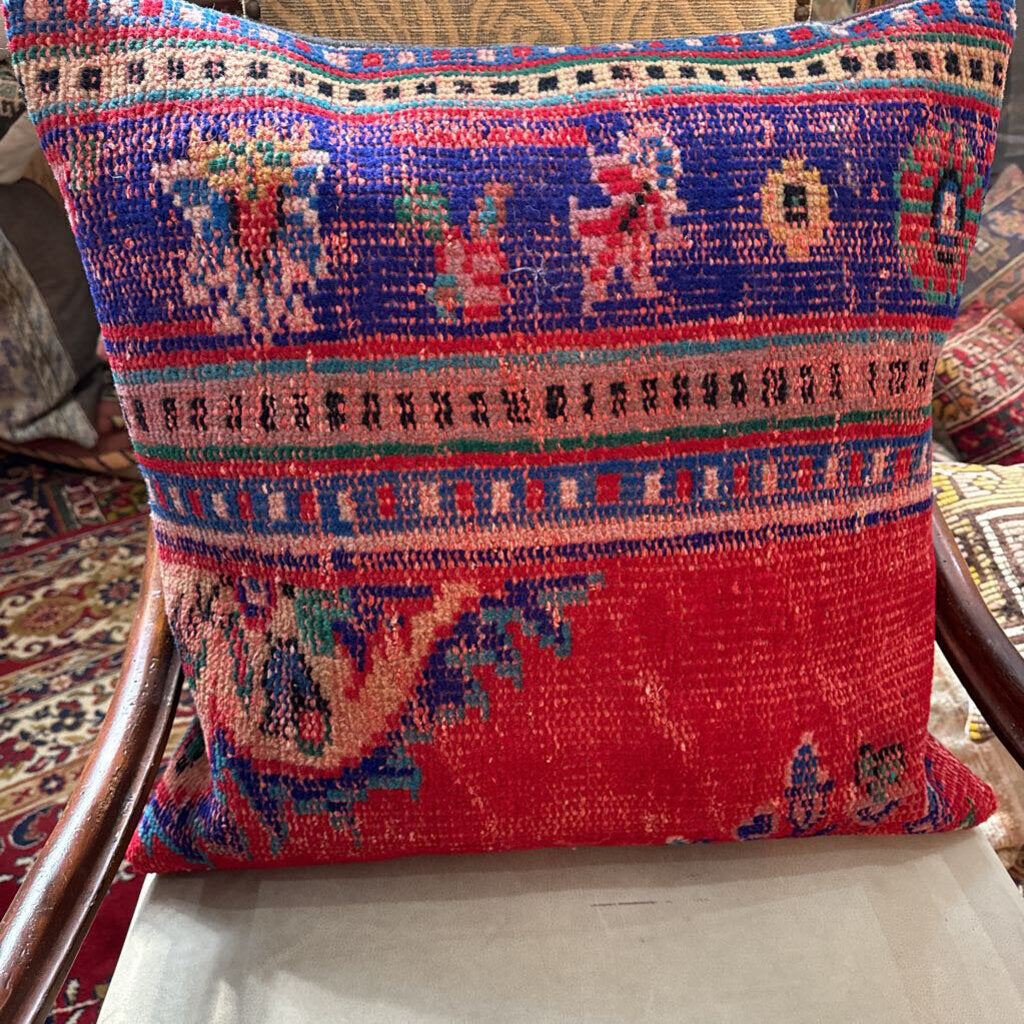 Antique Turkish Rug Down Filled Pillow