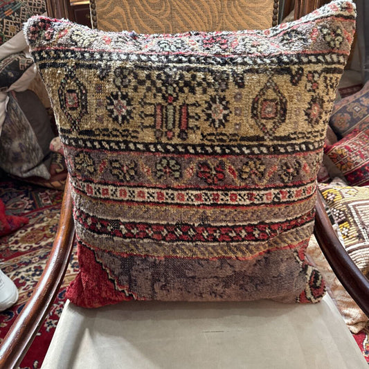 Antique Turkish Rug Down Filled Pillow