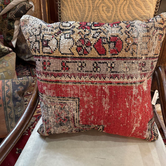 Antique Turkish Rug Pillow