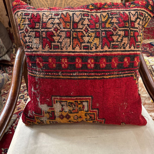 Antique Turkish Rug Pillow