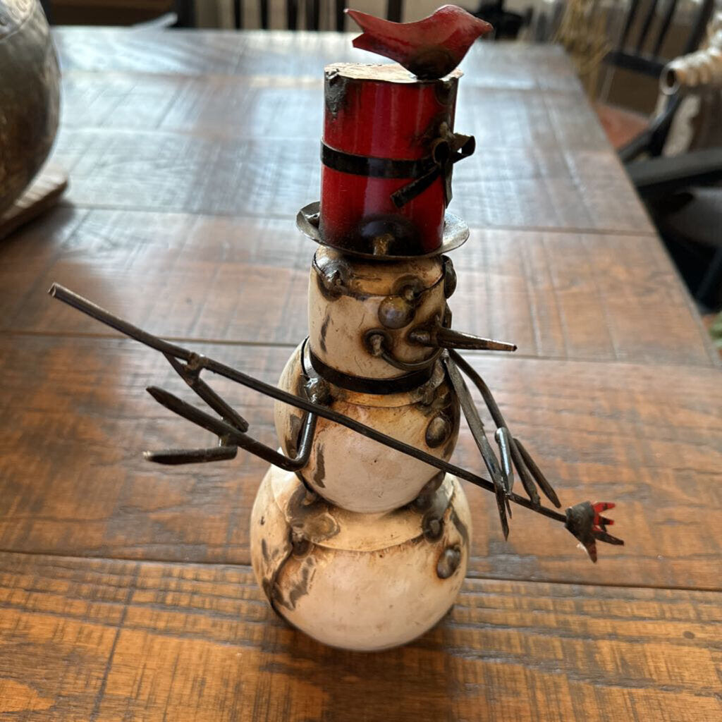 Small Metal Snowman