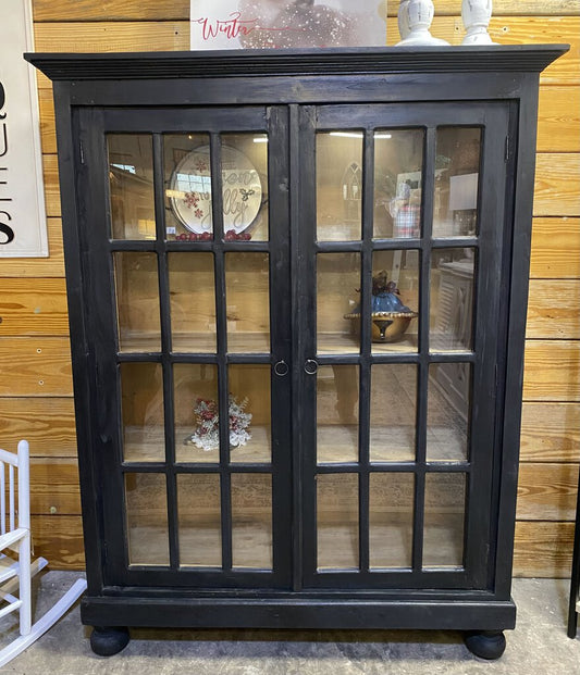 Black Display Cabinet