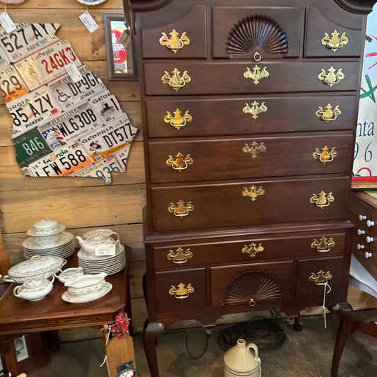 Stickley Queen Anne style cherry highboy