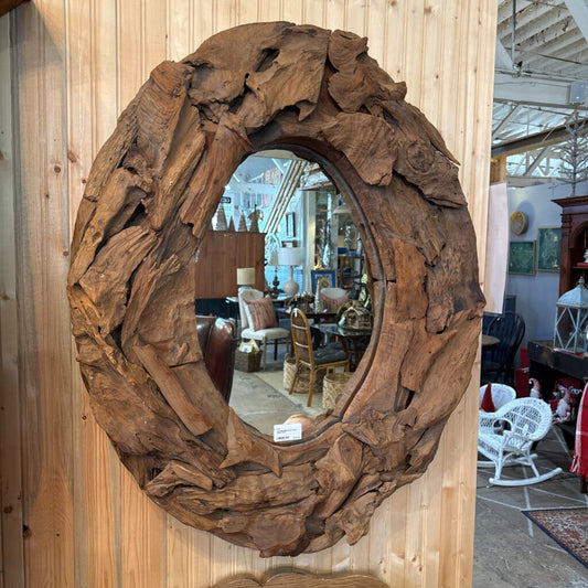 Rustic Wood pieced mirror