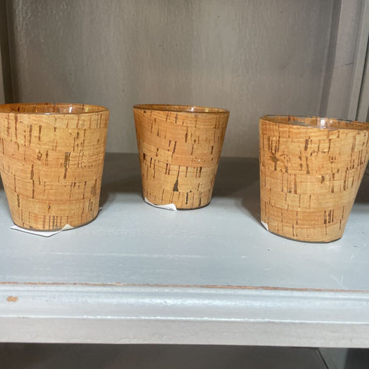 Small Glass Cork Votives