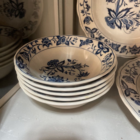 Ironstone Blue Bonnet Bowls